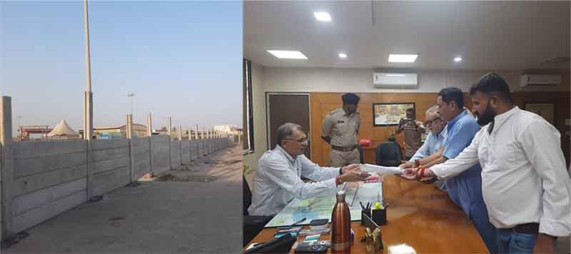 સોમનાથ મંદિરે જવાના રસ્તા પર દિવાલ બનાવાતા પ્રભાસપાટણના લોકોમાં ભારે રોષ