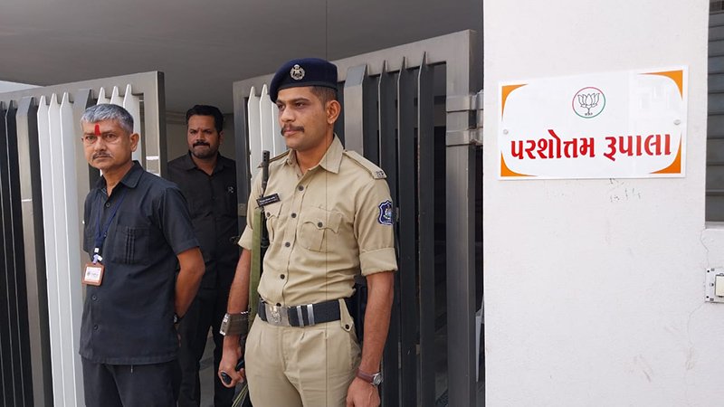 રૂપાલાના નિવાસસ્થાને પોલીસ બંદોબસ્ત વધારાયો