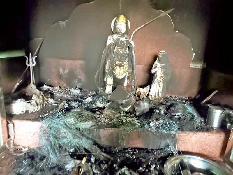 માતાજી સામે બદલો : જીયાણાના મંદિરમાં આગ લગાડનાર પૂર્વ સરપંચની ધરપકડ