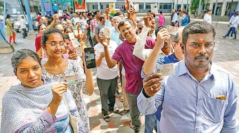 લોકસભા ચૂંટણીના ચોથા તબક્કામાં ૬૨.૯૦ ટકા મતદાન