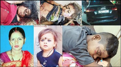 મેટોડા પાસે હિટ એન્ડ રન : કારે ઠોકરે ચડાવતાં માતા-પુત્રના મોત