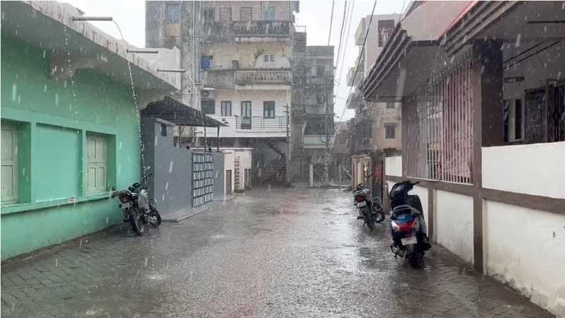 ધારી પંથકમાં અગિયારસના દિવસે મેઘરાજાનીની પધરરામણી અડધો ઇંચ વરસાદ