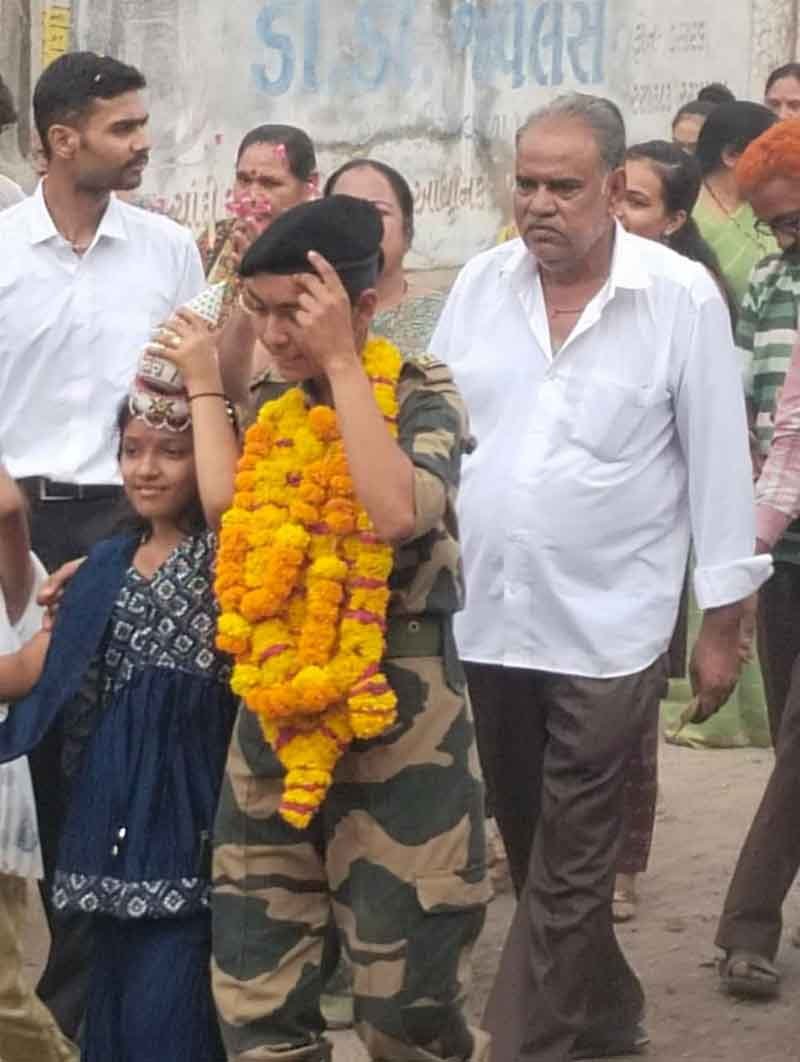 વતનની સેવામાં પાનેલી મોટીની દિકરી ખડેપગે ફરજ બજાવશે