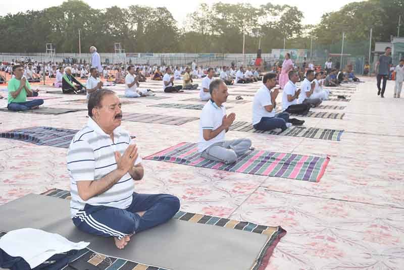 અધિકારી-પદાધિકારીએ કર્યા યોગ