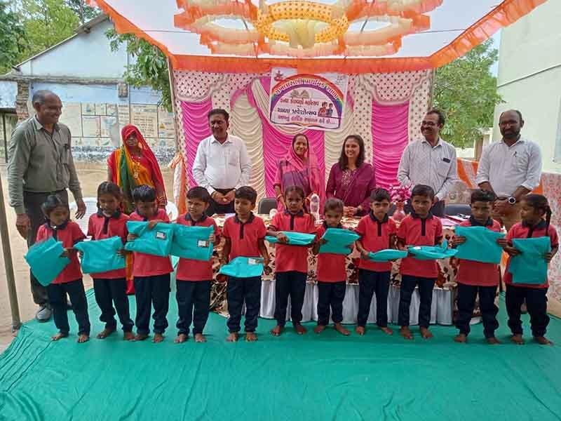 ચેખલા રાણી પ્રાથમિક શાળા ખાતે પ્રવેશોત્સવ, કન્યા કેળવણી મહોત્સવ ઉજવાયો