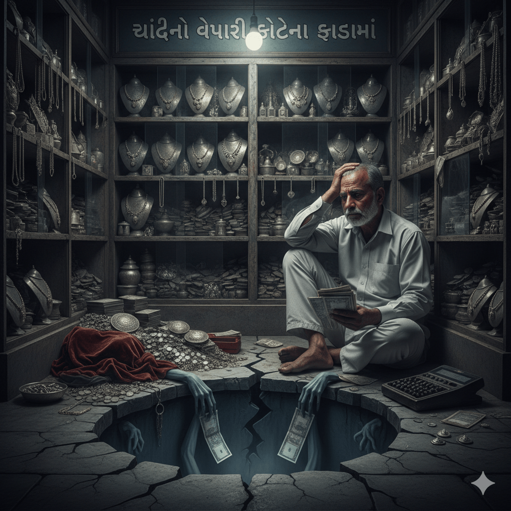 ચાંદીના વેપારીનું ૧૭.૭૫ કરોડથી વધુનું ‘ઉઠમણું’