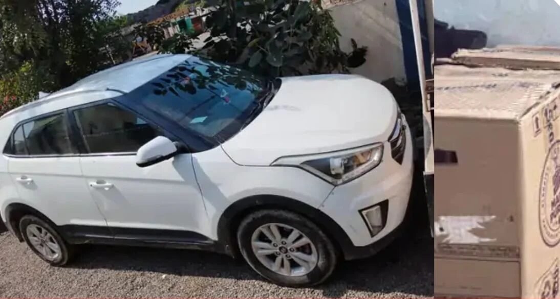  પોરબંદર એલસીબીએ રૂ.3.૮૫ લાખનો વિદેશી દારૂ ઝડપી લીધો