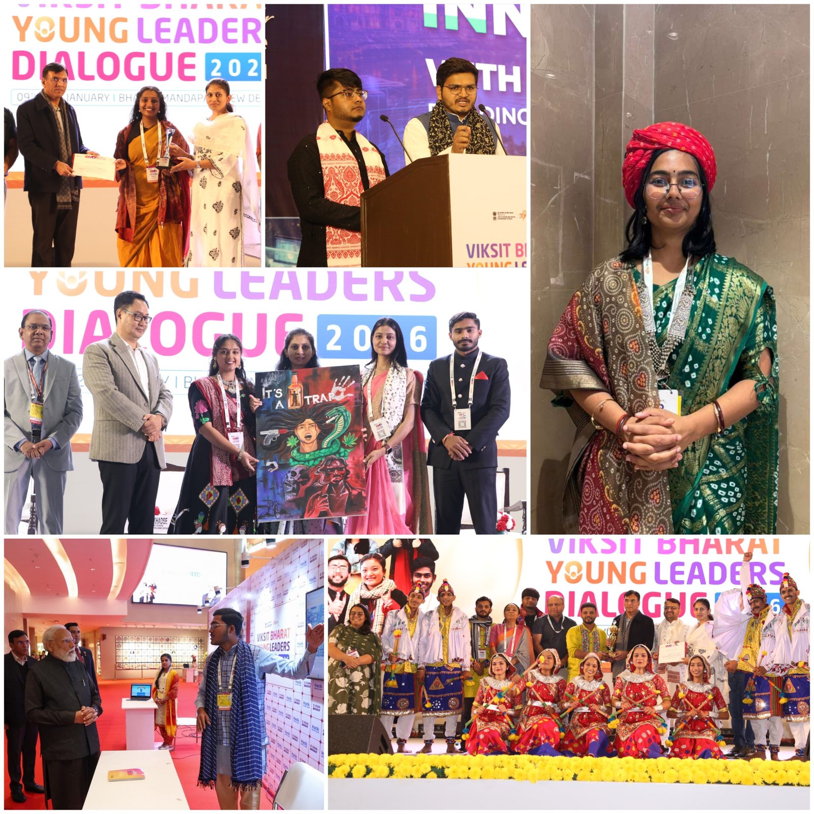 દિલ્હીમાં રાષ્ટ્રીય યુવા ઉત્સવમાં ગુજરાતના સ્પર્ધકોનું શાનદાર પ્રદર્શન