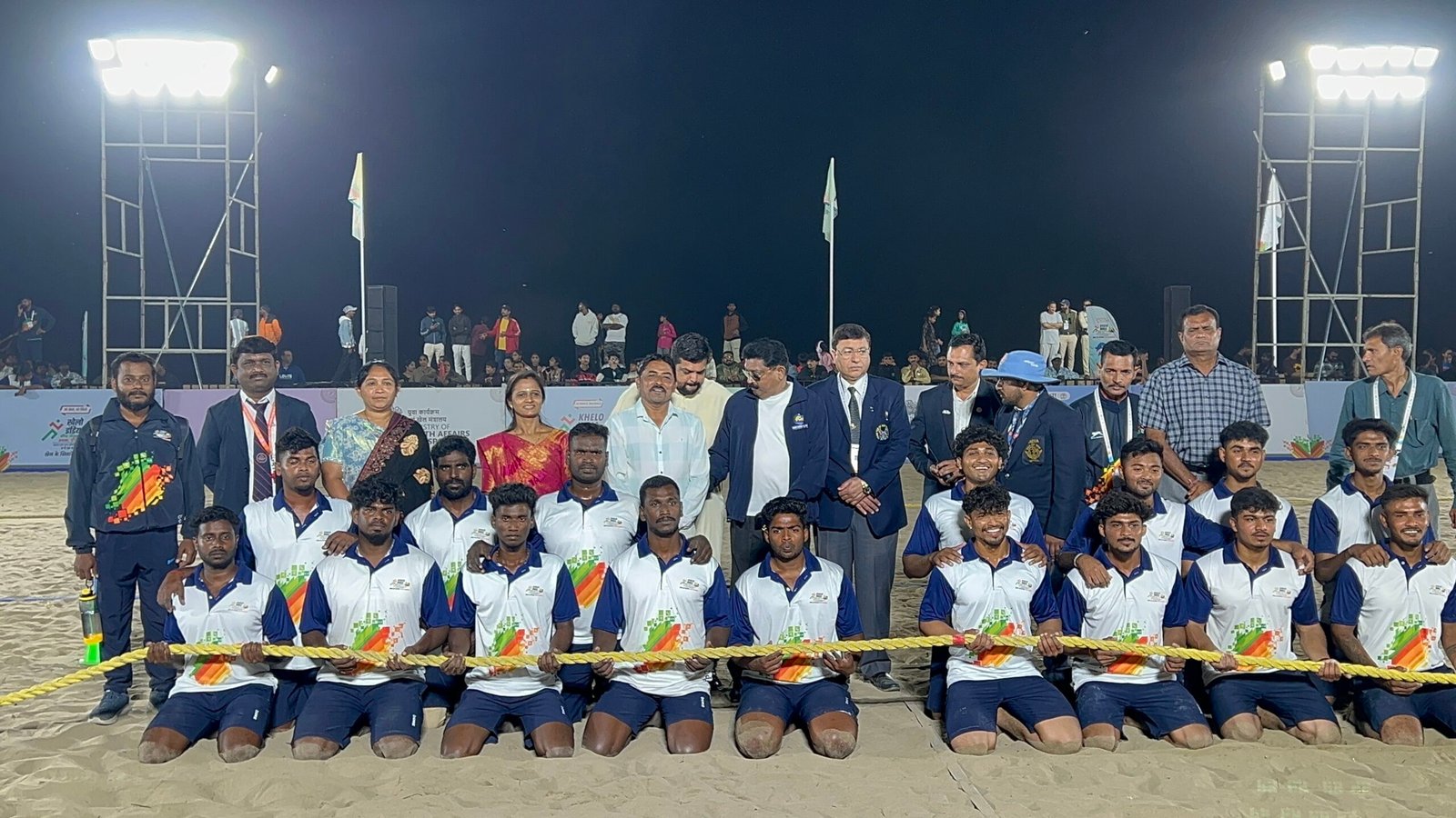 દીવ: ખેલો ઇન્ડિયા બીચ ગેમ્સ ફેસ્ટીવલમાં આગેવાનોએ વિદ્યાર્થીઓને પ્રોત્સાહીત કર્યા