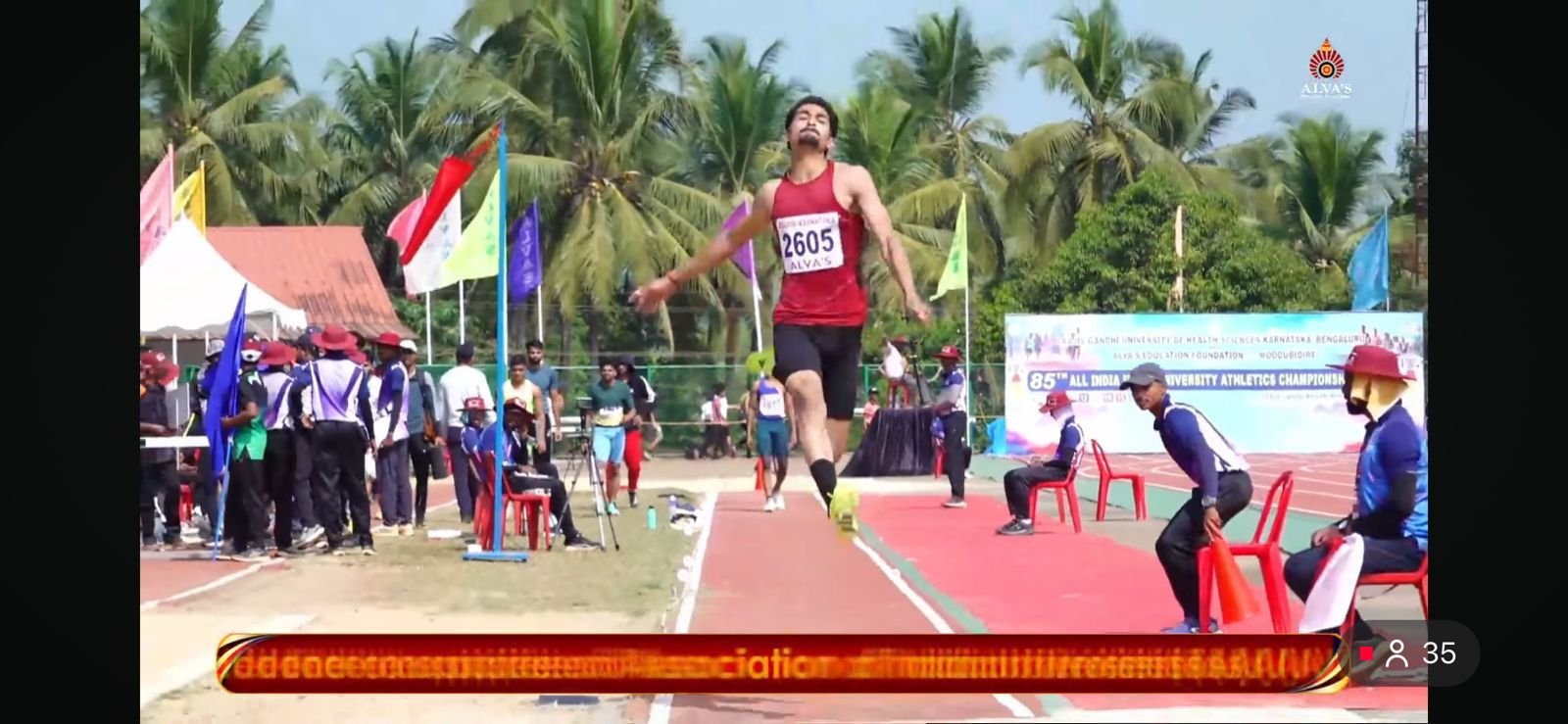  સૌરાષ્ટ્ર યુનિ.નું ઓલ ઇન્ડિયા એથ્લેટિકસ મીટમાં લાંબી કુદમાં ઐતહાસિક પ્રદર્શન