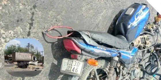 અમદાવાદના વડાલા નજીક બાઇકને ટ્રકે હડફેટે લેતા પિતા, બે પુત્રના મોત