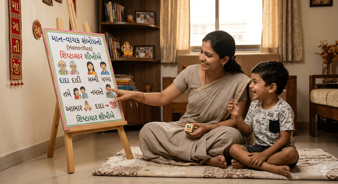 માન-વાચક સંબોધનો વિશે બાળકને શીખવીએ