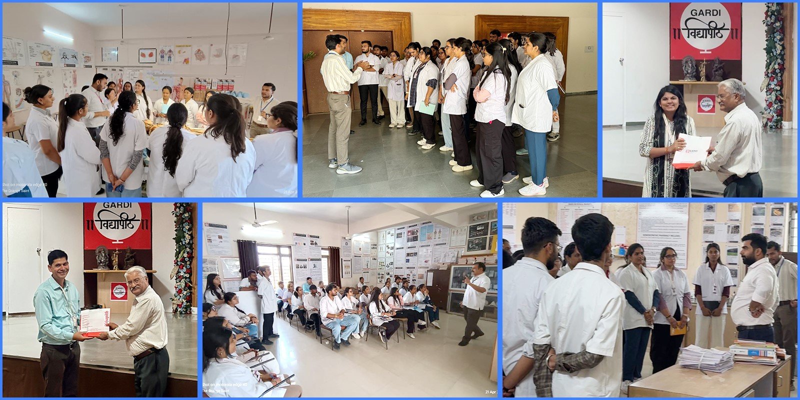 ગાર્ડી વિદ્યાપીઠની મુલાકાત લેતા એડવાન્સ રીસર્ચ બાયોમેડિકલના વિદ્યાર્થીઓ