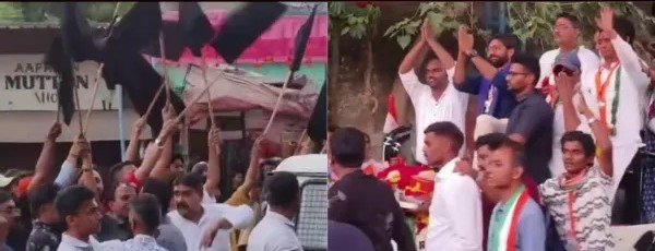 ધારાસભ્ય જિજ્ઞેશ મેવાણી સામે જ કાર્યકરોએ ફરકાવ્યા કાળા વાવટા