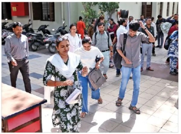 રાજકોટમાં TAT-HS પરીક્ષામાં ૧૧.૮૫ ટકા ઉમેદવારો ગેરહાજર