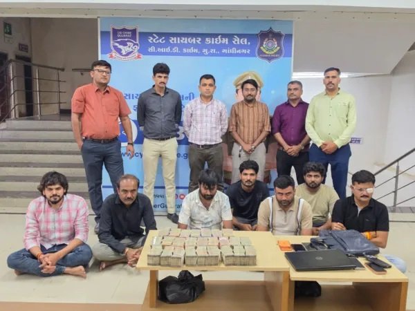 રાજયમાં રૂ.૬૨૨ કરોડના સાયબર કૌભાંડમાં પોલીસે વધુ આઠ આરોપીની કરી ધરપકડ