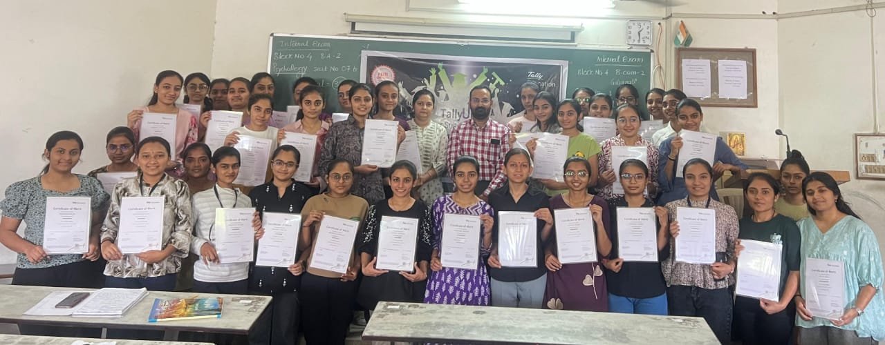 કણસાગરા કોલેજના વિદ્યાર્થીઓએ અભ્યાસ સાથે ટેલી લેવલ-1 પરીક્ષામાં સફળતા મેળવી