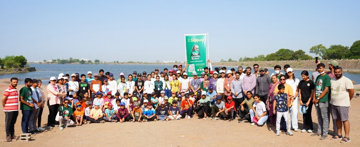 કલીનઅપ ગ્રુપના સફાઇ અભિયાનમાં તપસ્વી સ્કૂલના ૨૦૦ છાત્રોનું યોગદાન
