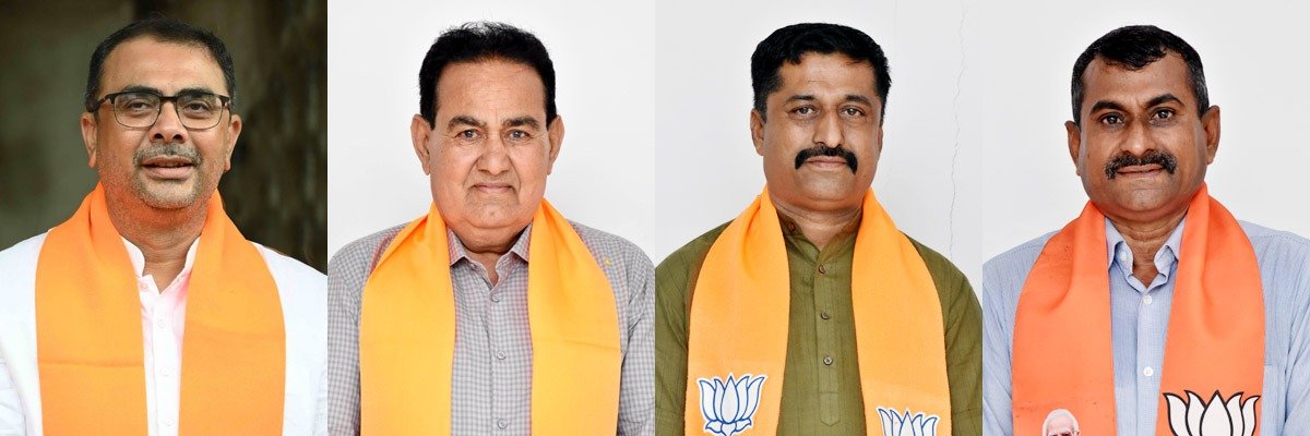 મતદારોનો જાહેર આભાર માનતા શહેર ભાજપ પ્રમુખ, મહામંત્રી સહિતના હોદેદારો