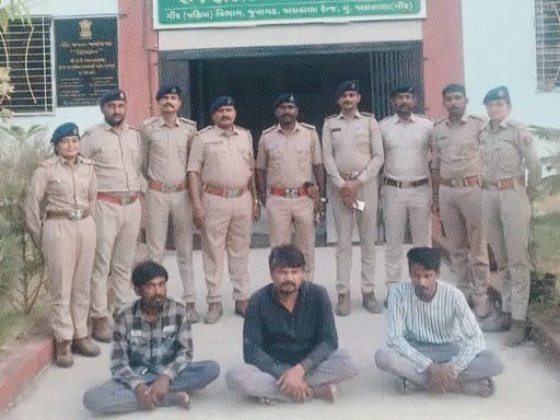 ગીર ગઢડાના ભાખા ગામે ઈજાગ્રસ્ત શાહુડીનો શિકાર કરનારા ભાવનગરના 3 ઝડપાયા
