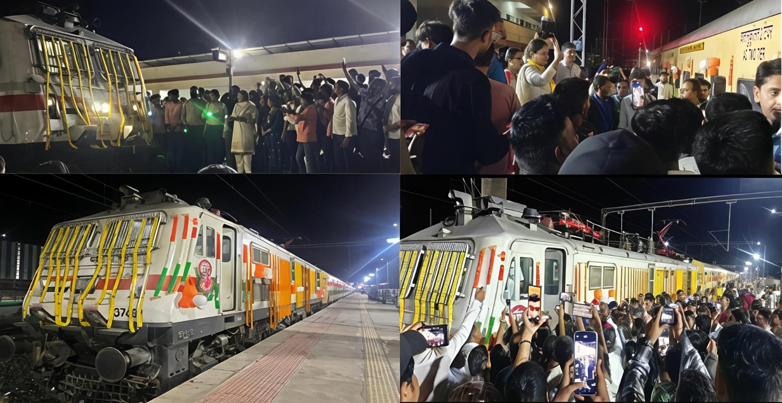 ઓખા-તિરૂપતિ એકસપ્રેસ ટ્રેનને પ્રસ્થાન કરાવતા સાંસદ માડમ