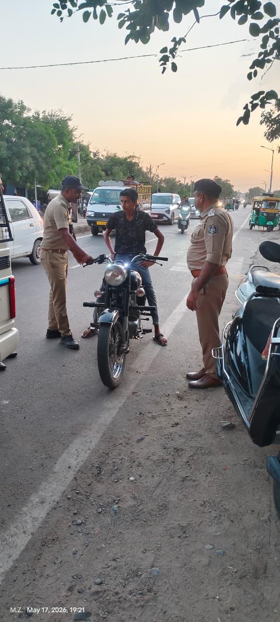 મોરબીમાં ટ્રાફિક ડ્રાઇવ : નિયમ તોડનાર વાહન ચાલકો સામે કાર્યવાહી