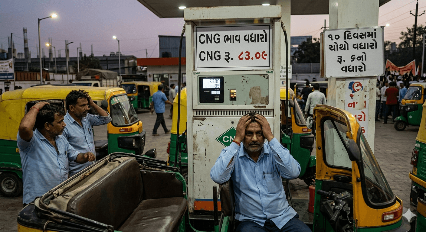 સસ્તા ઈંધણમાં મોંઘવારી, CNG ૨ રૂપિયા મોંઘો