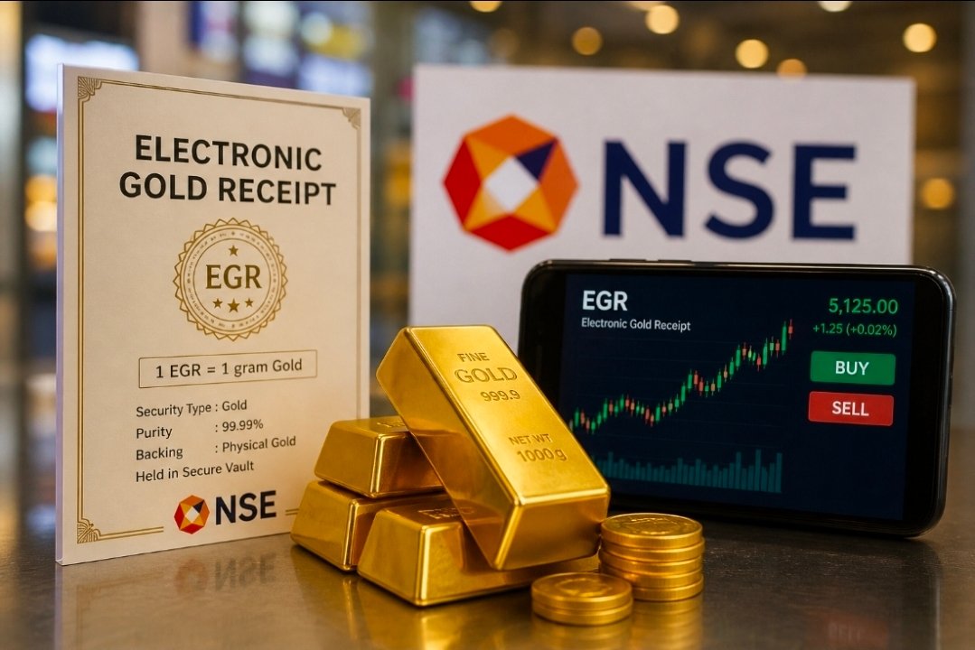 હવે અસલી સોનુ પણ શેરોની જેમ ટ્રેડ થશે: NSE લાવ્યુ ઇલેક્ટ્રોનિક ગોલ્ડ રસીદ (EGR)