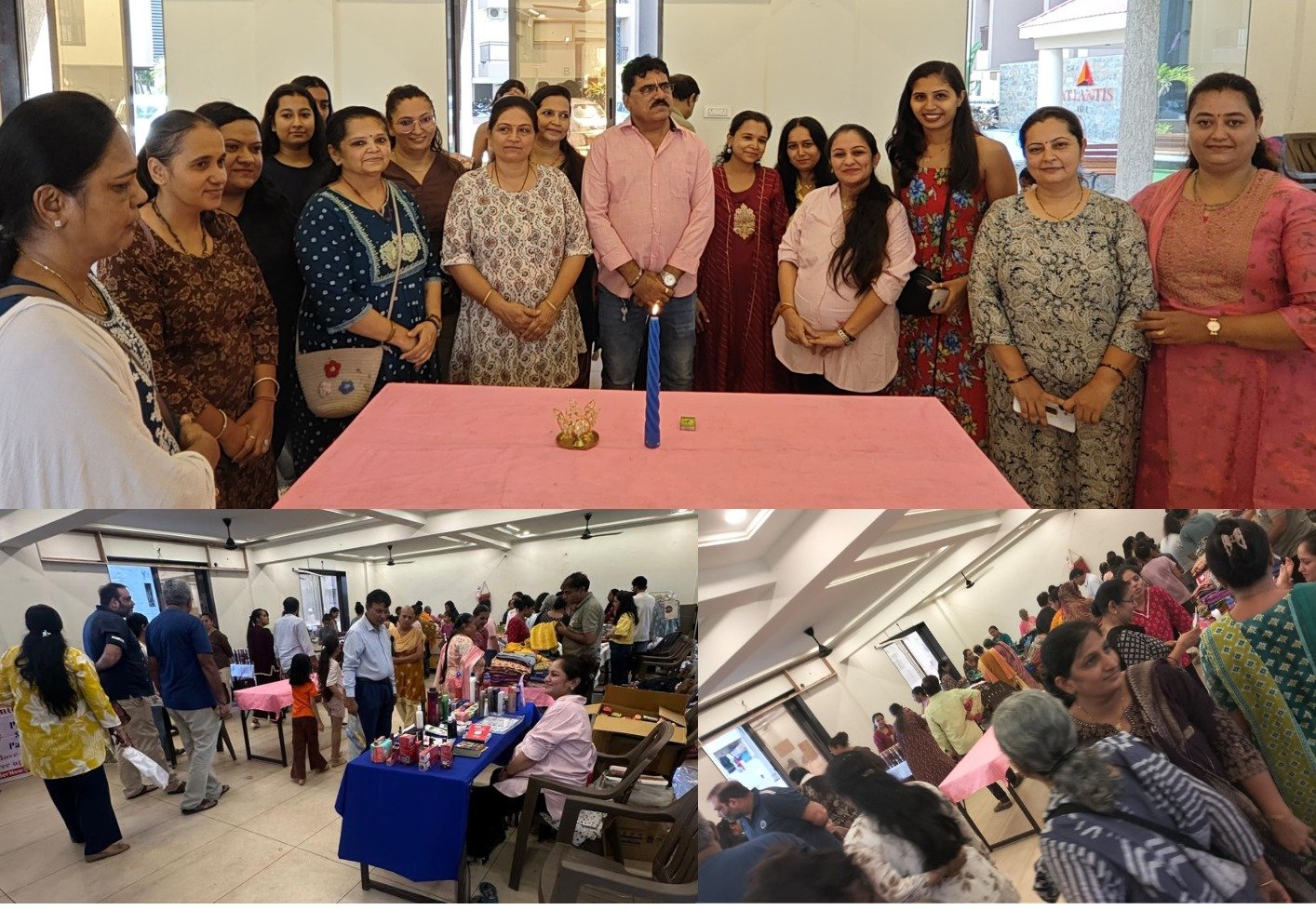 એટલાન્ટીસ હીલ્સ સોસાયટી માં સ્વદેશી ઉત્પાદનો નું એકઝીબીશન યોજાયું