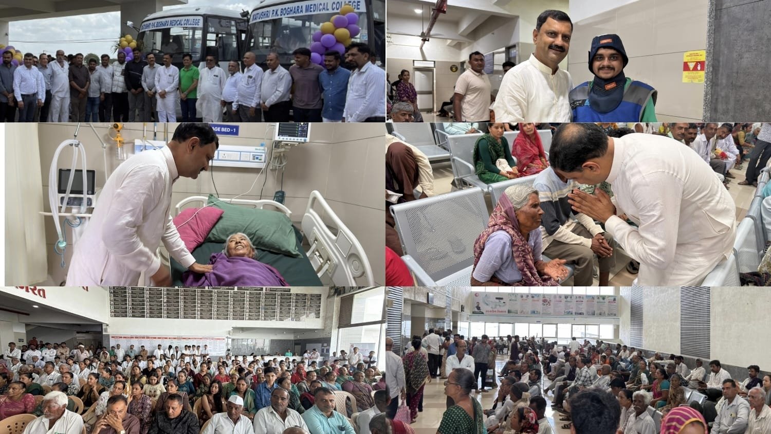 ડૉ. ભરતભાઈ બોઘરાના જન્મદિવસે આટકોટમાં વડીલ વંદના સારવાર કેમ્પ યોજાયો  ​