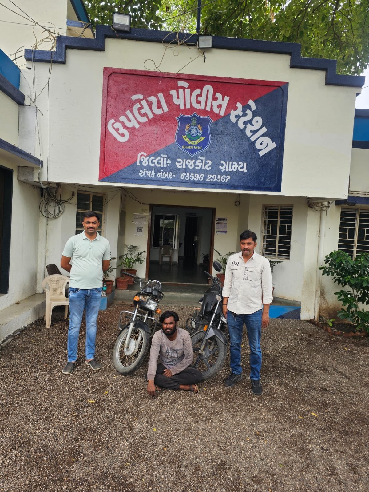 ઉપલેટામાં ચોરીના બે મોટરસાયકલ સાથે આરોપી ઝડપાયો