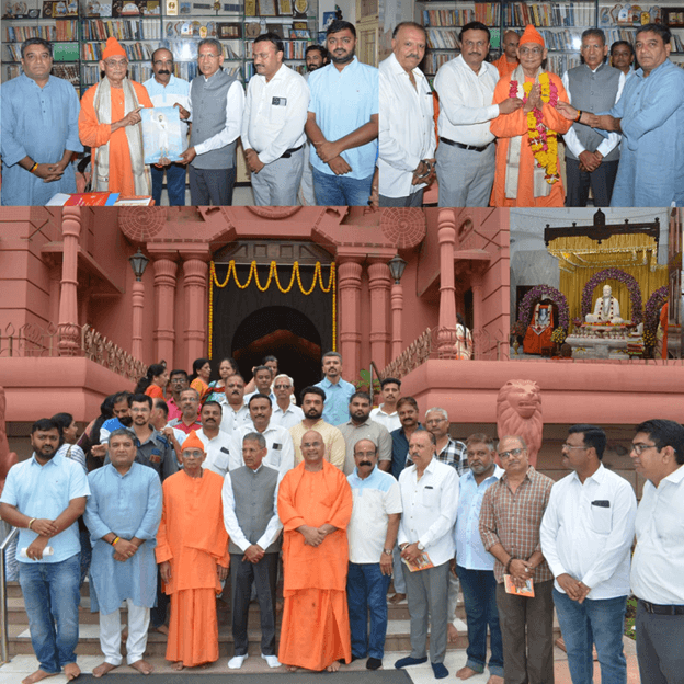 ગુરૂપૂર્ણિમાના અવસરે શહેર ભાજપ દ્વારા વિવિધ મંદિરો-આશ્રમોમાં ગુરૂપૂજન