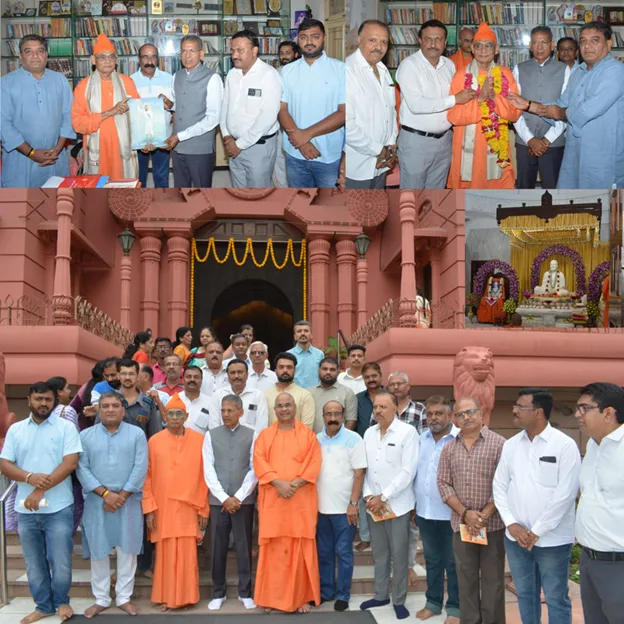 ગુરૂપૂર્ણિમાના અવસરે શહેર ભાજપ દ્વારા વિવિધ મંદિરો-આશ્રમોમાં ગુરૂપૂજન