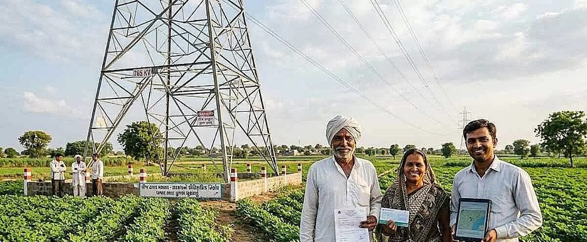 વિજલાઈનના જમીન વળતરમાં ખેડૂતોને બમણા ભાવ ચૂકવાશે