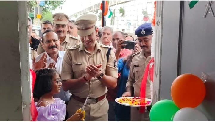 શાપર-વેરાવળમાં શીતળા માતા મંદિર પાસે નવી પોલીસ ચોકીનું એસપી વિજય સિંહ ગુર્જરના હસ્તે લોકાર્પણ