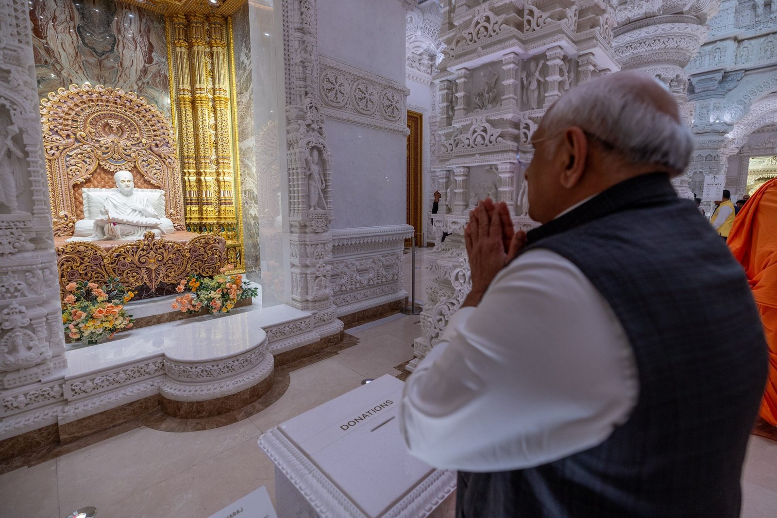 અમેરિકાના રૉબિન્સવિલ સ્વામિનારાયણ અક્ષરધામની મુલાકાત લેતા મુખ્યમંત્રી ભૂપેન્દ્રભાઈ પટેલ