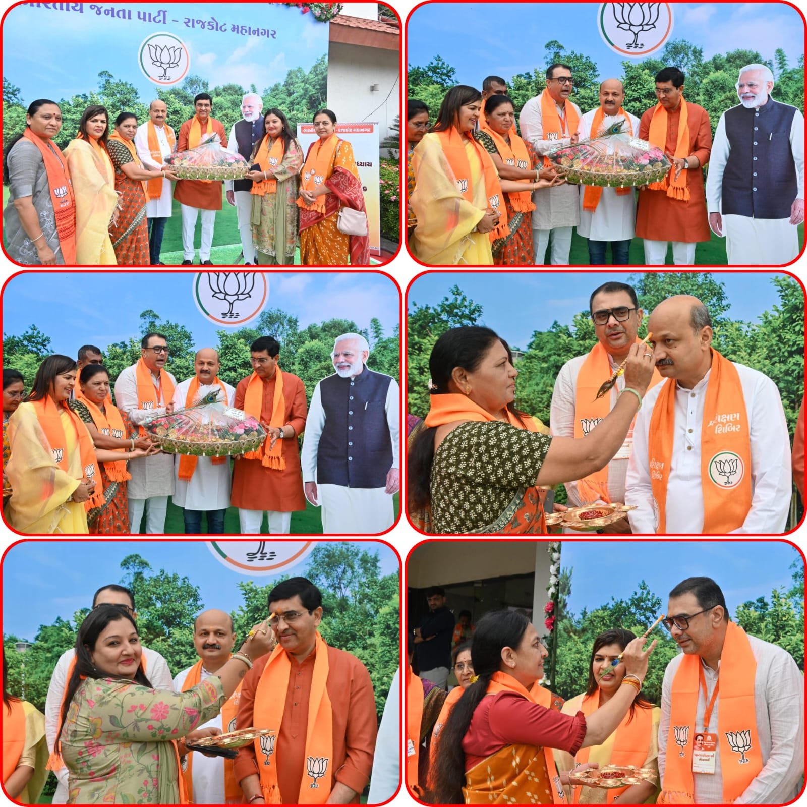 રાજકોટ શહેર મહિલા મોરચા દ્વારા વડાપ્રધાન નરેન્દ્રભાઈ મોદીને મોકલાયું ‘રક્ષા કવચ’