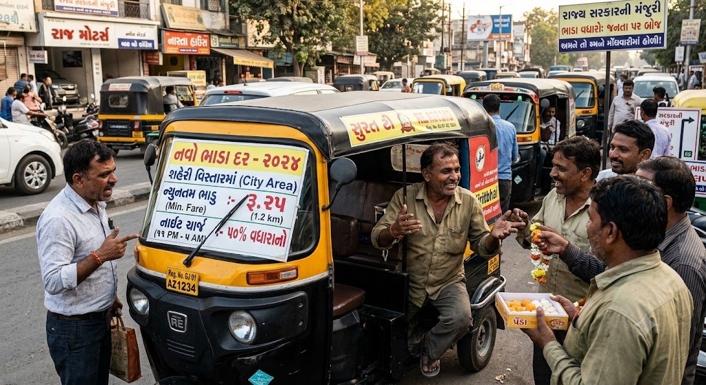 રિક્ષાના ભાડામાં વધારો, ચાલકોને દિવાળી: ગ્રાહકોને હોળી