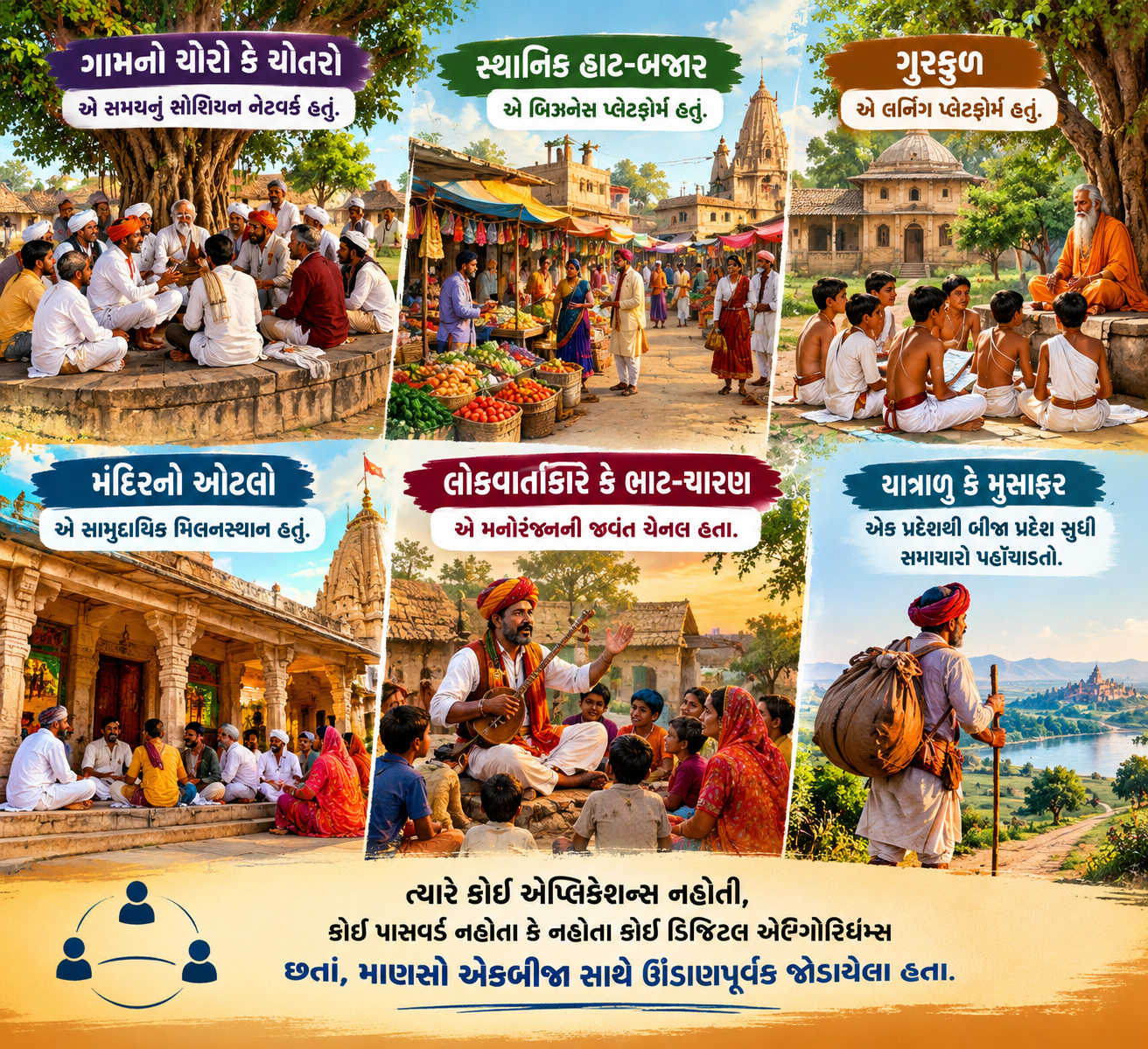 એક સમય હતો જ્યારે માણસો પોતે જ ‘પ્લેટફોર્મ’ હતા
