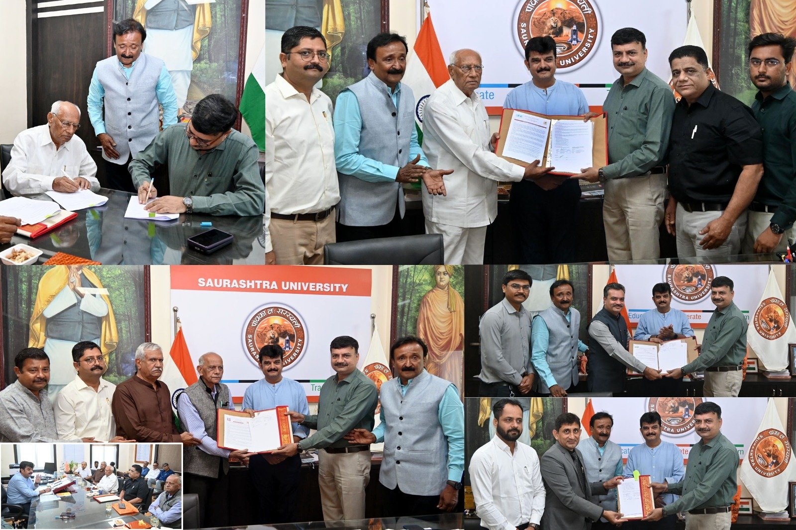 સૌરાષ્ટ્ર યુનિવર્સિટીના સમાજકાર્ય ભવન દ્વારા પ્રતિષ્ઠિત સંસ્થાઓ સાથે ઐતિહાસિક MoU સંપન્ન